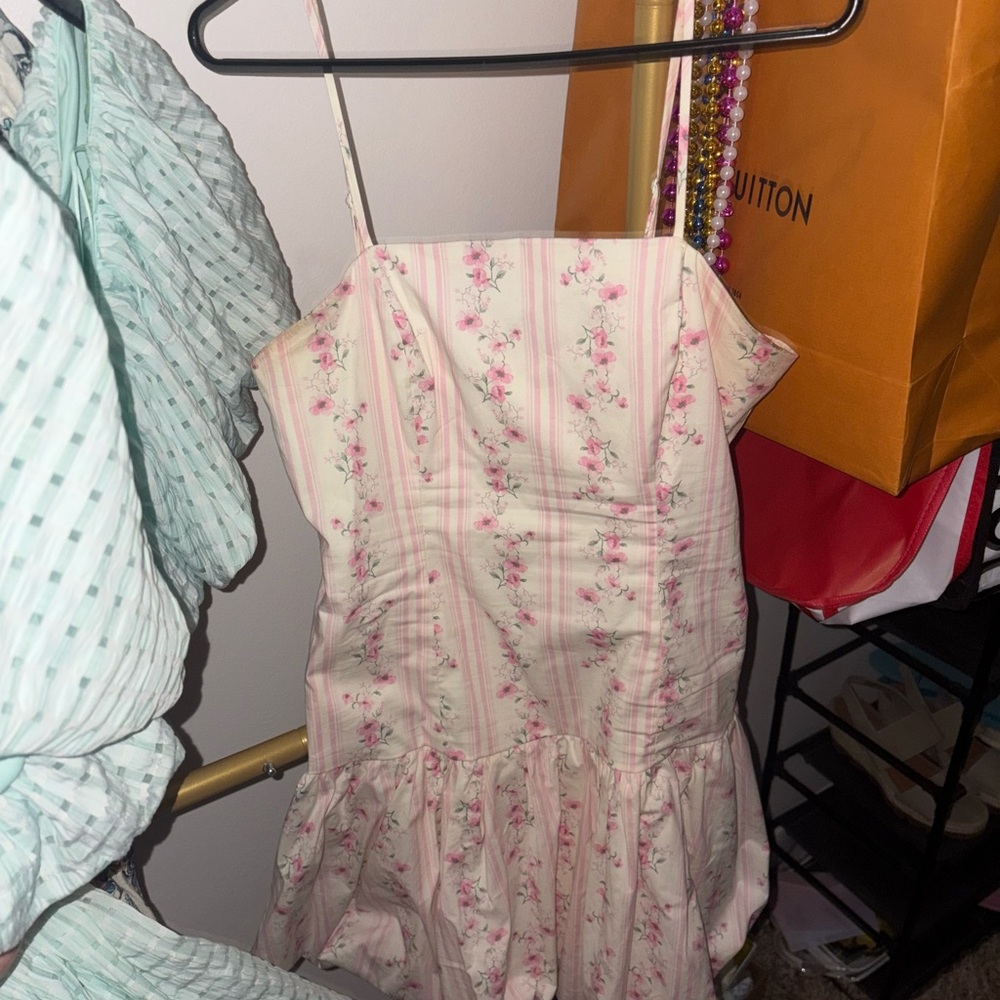 Thirty Thirty Pink and Cream Plaid Dress